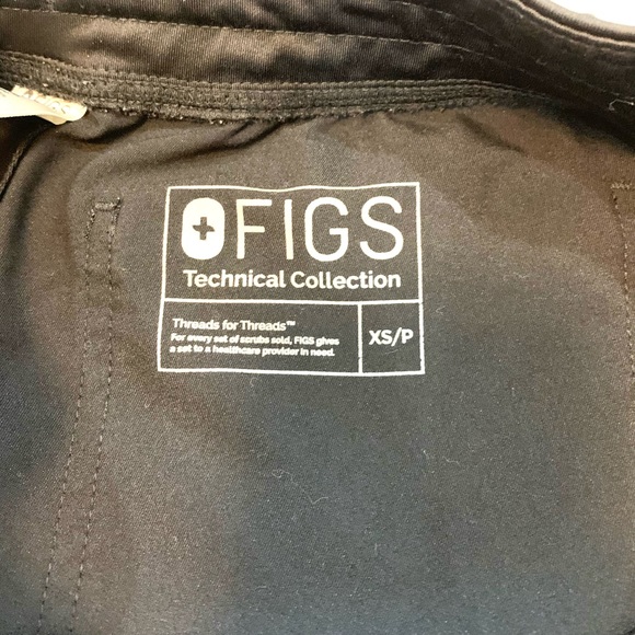 FIGS Technical Collection Livingston Basic Scrub black women’s Size XS - Picture 4 of 11